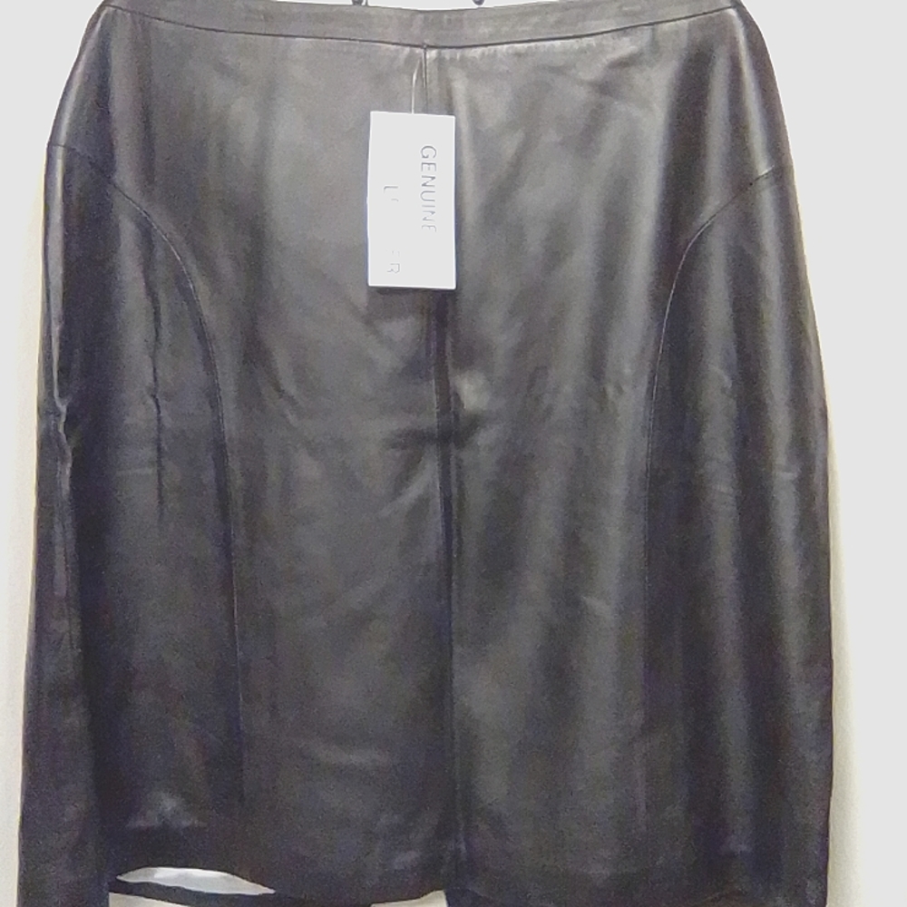 Jessica London Leather Skirt